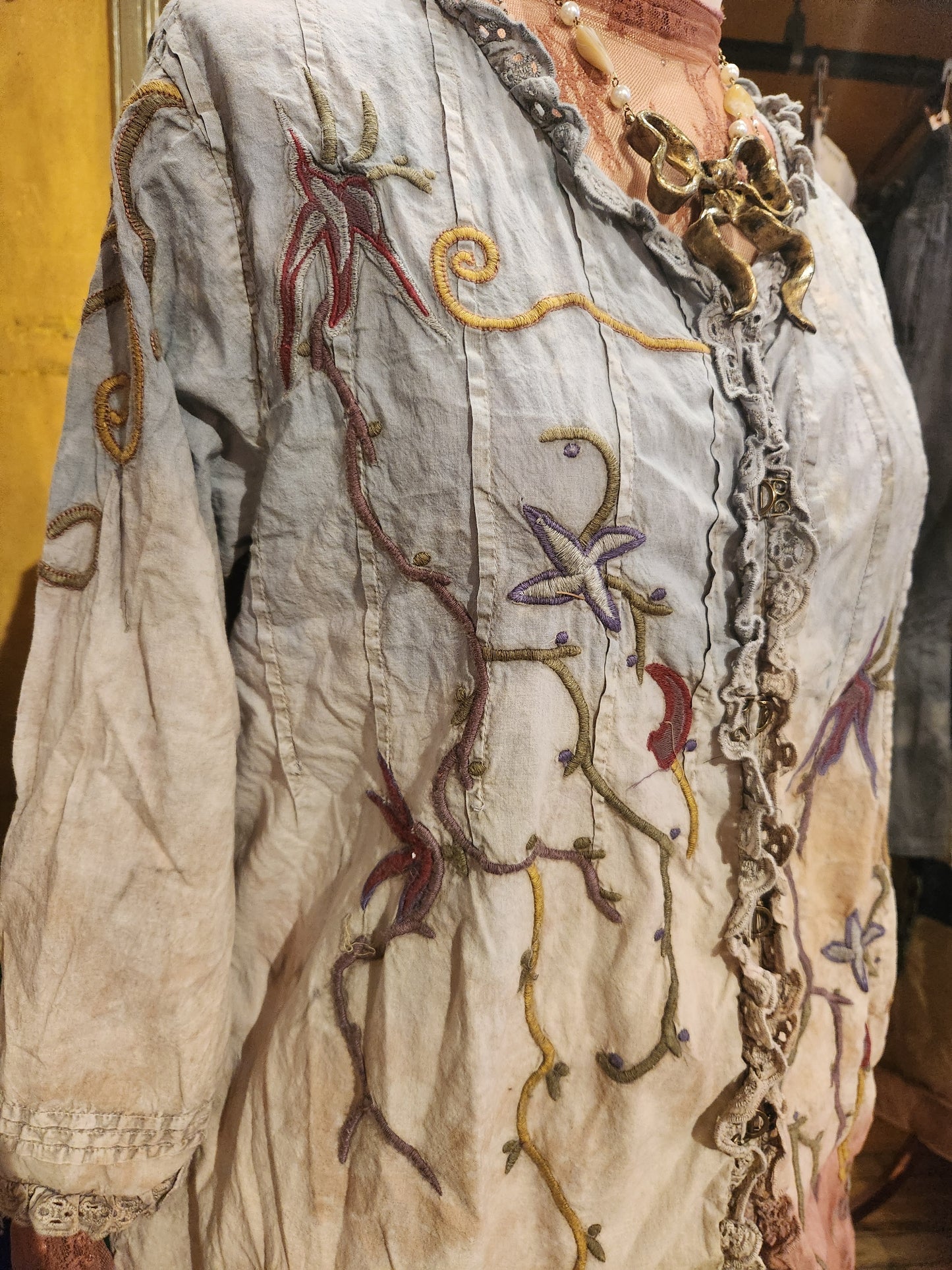 Hand Dyed 'Paperlace' Duster