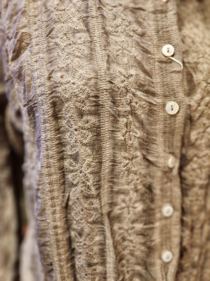 Lace Patchwork Blouse- Missy -One Size