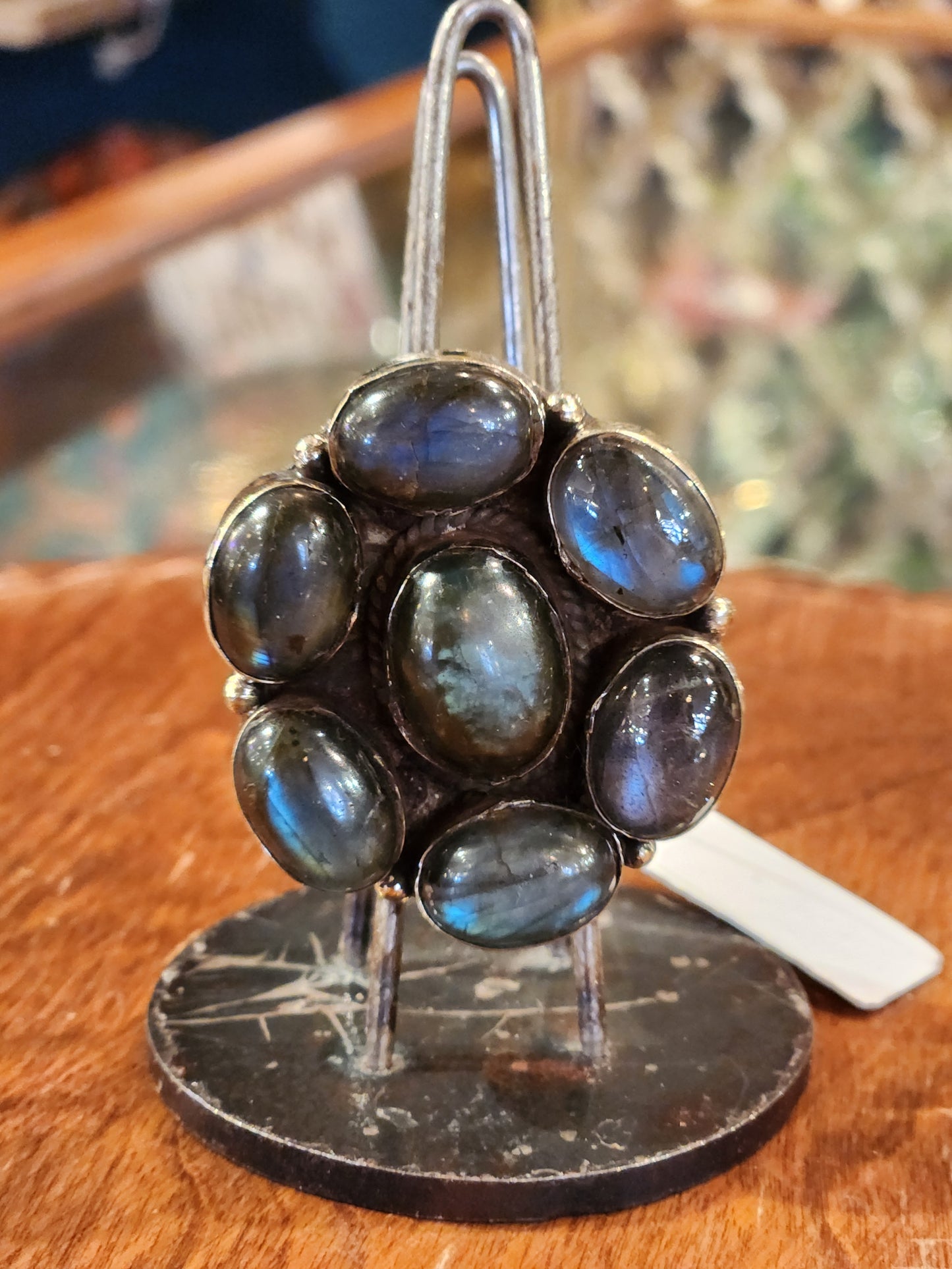 Labradorite Blossom Ring