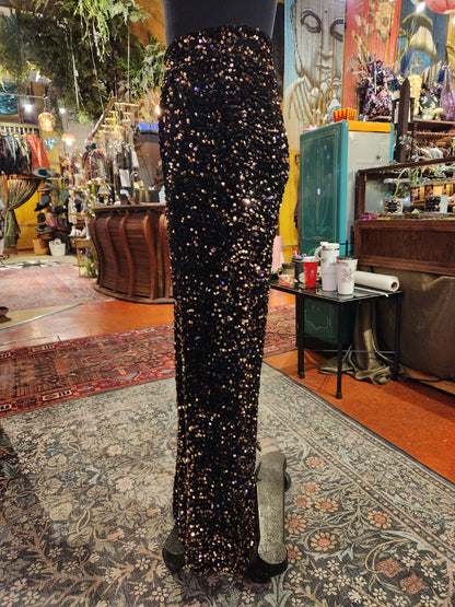 Pantaloni Paillettes Rame Sequin Pants