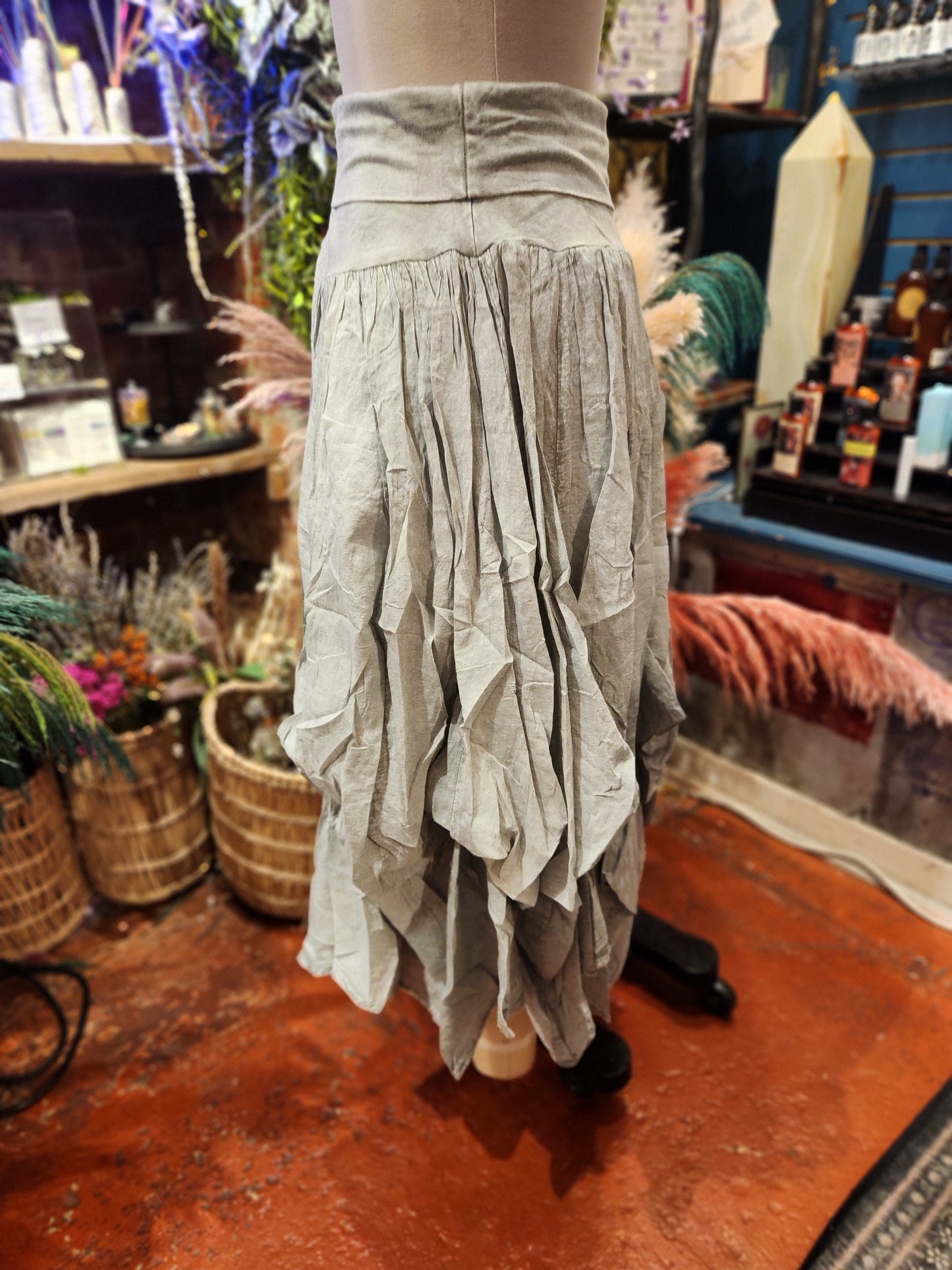 Sage Bubble Skirt