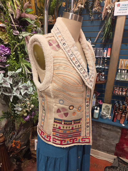 Cecilio Faux Suede Vest