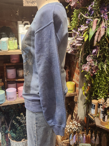 Hand-Dyed Stevie Nicks Graphic Print Sweatshirt