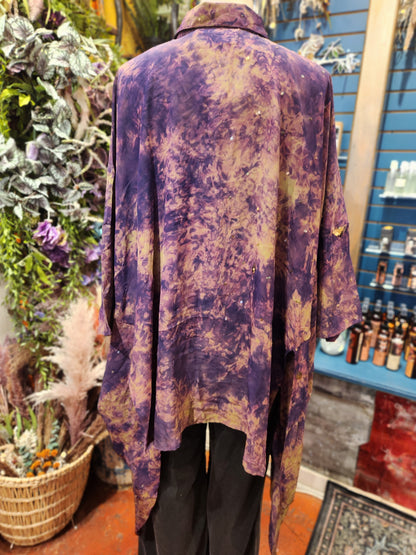 Crepe Sari Summer Nirvana Button Down