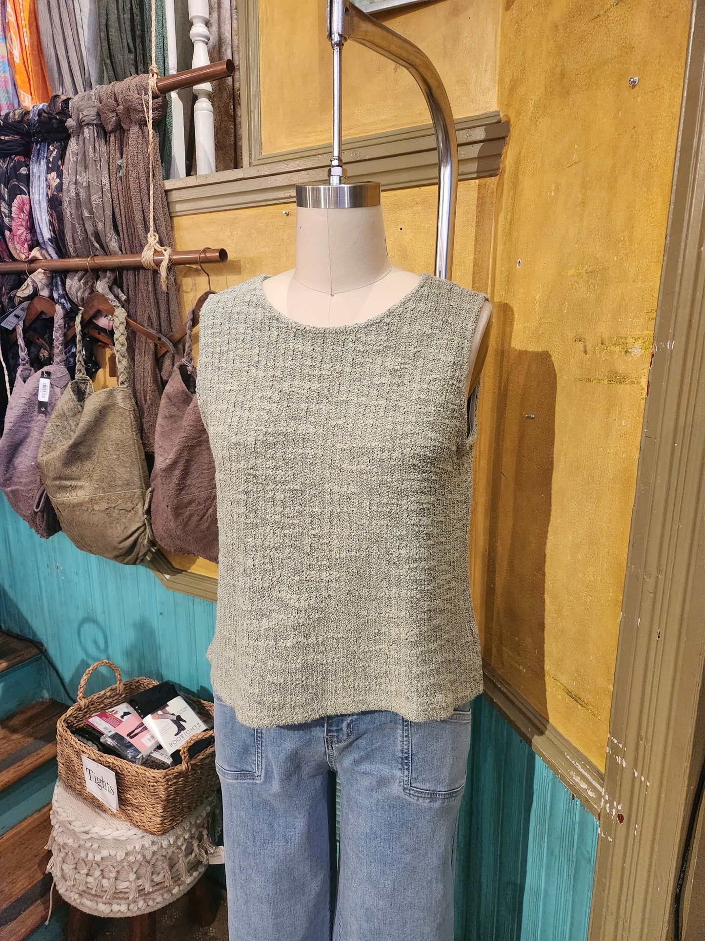 Sweater Vest - Balsam Green