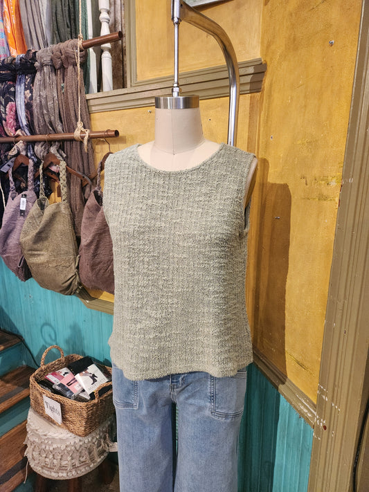 Sweater Vest - Balsam Green