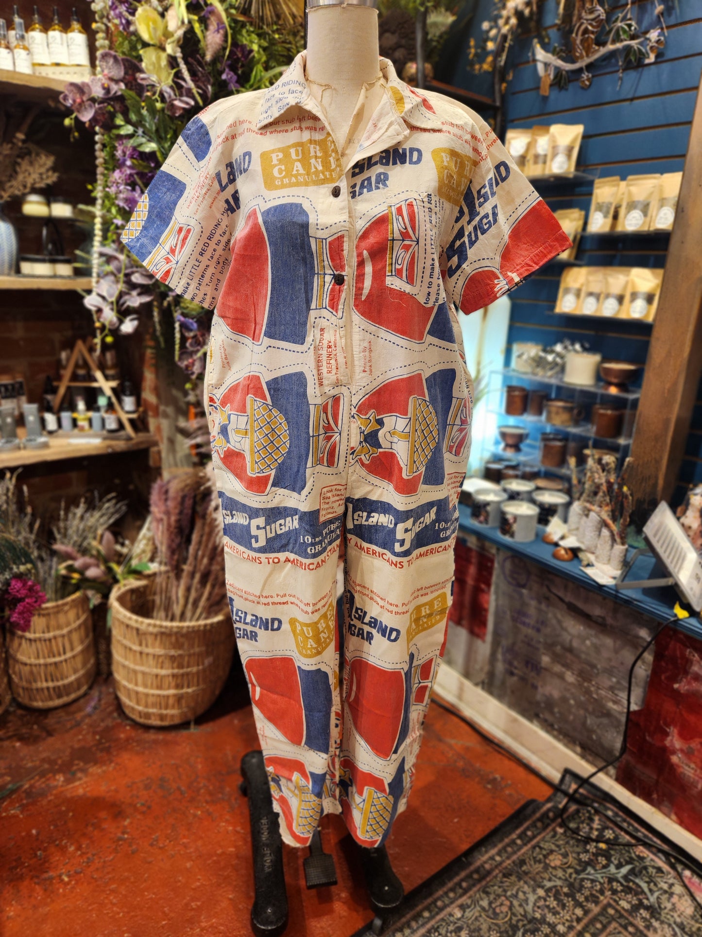 VIntage Island Sugar Overalls ( Bearsuit)