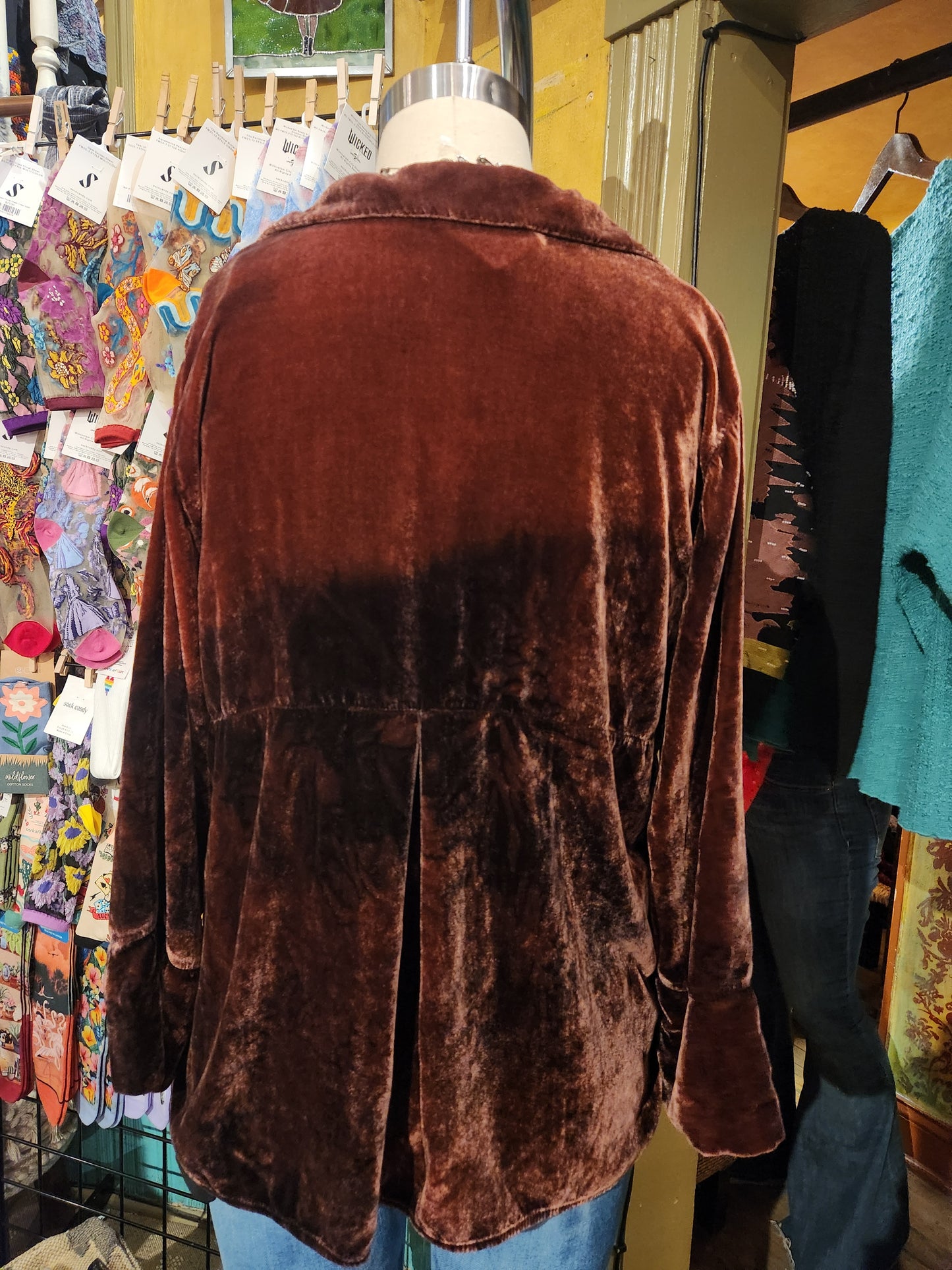 Hand Dyed 'Cutloose' Button Down Top