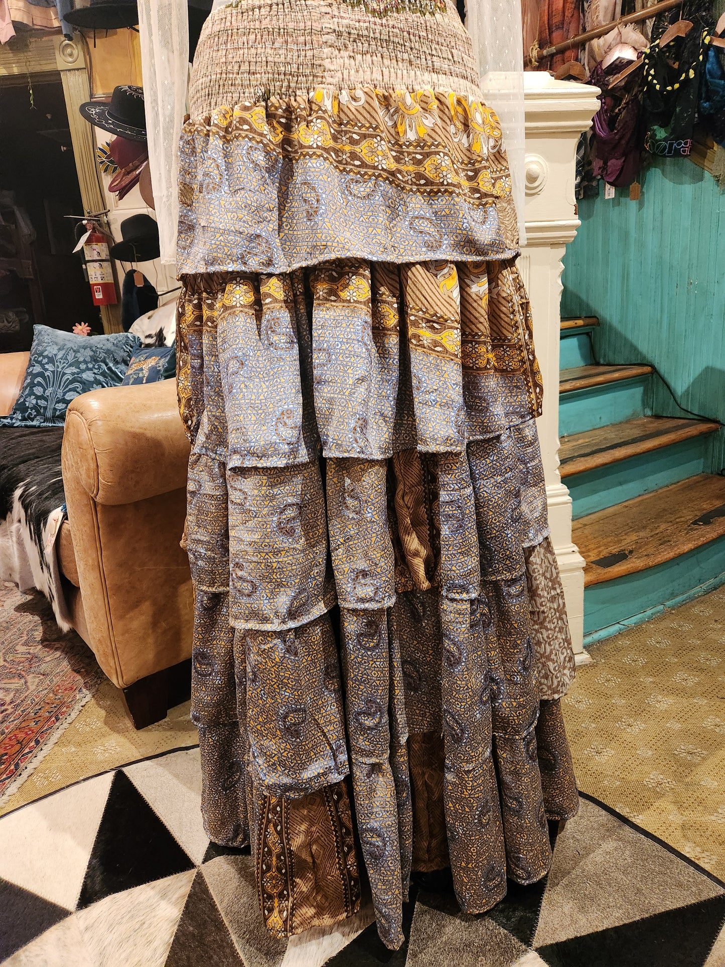 Rasgulla Sari Venus Ruffle Maxi 1125 - 119