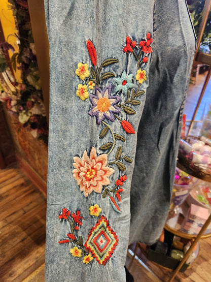 Desert Rose Pin Tuck Dress - Denim