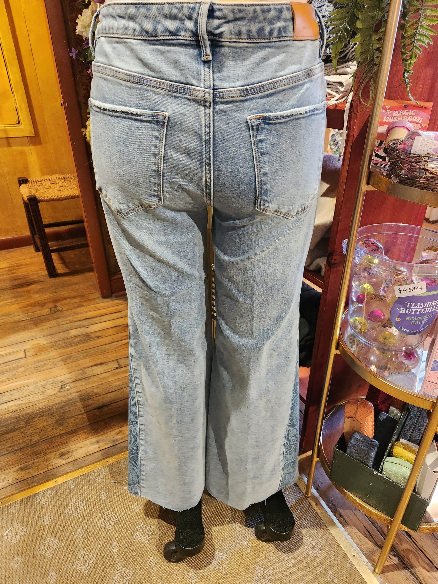 Hendrix Festival Paisley Relaxed Flair Jeans