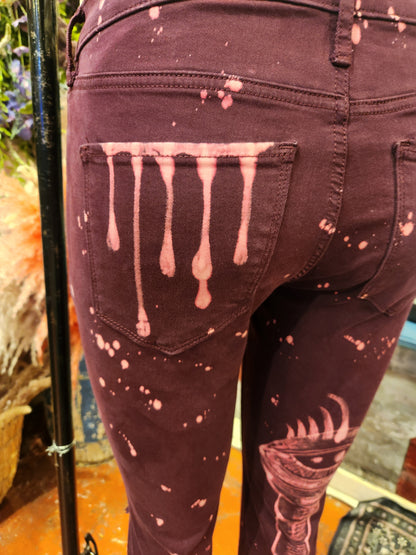 Traumatism Art Drippy Skinny Jean