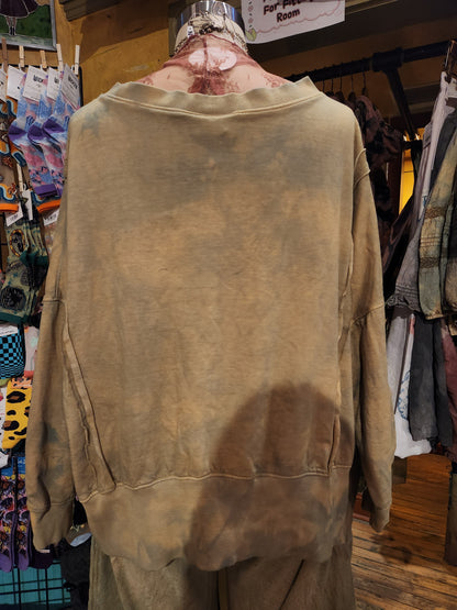 Hand Dyed 'Paperlace' Crewneck - One Size