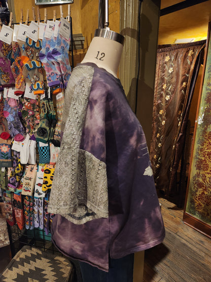 Hand Dyed 'Davi & Dani' Patchwork Curve Top