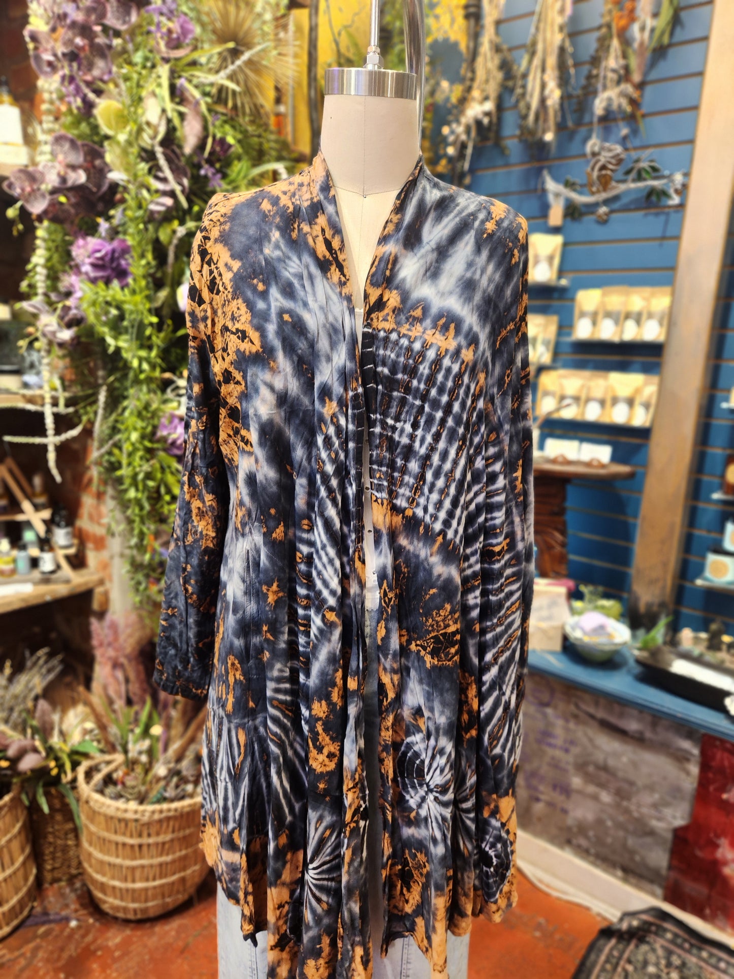 Tie Dye Duster Long Sleeve ( multiple colors avaialable)