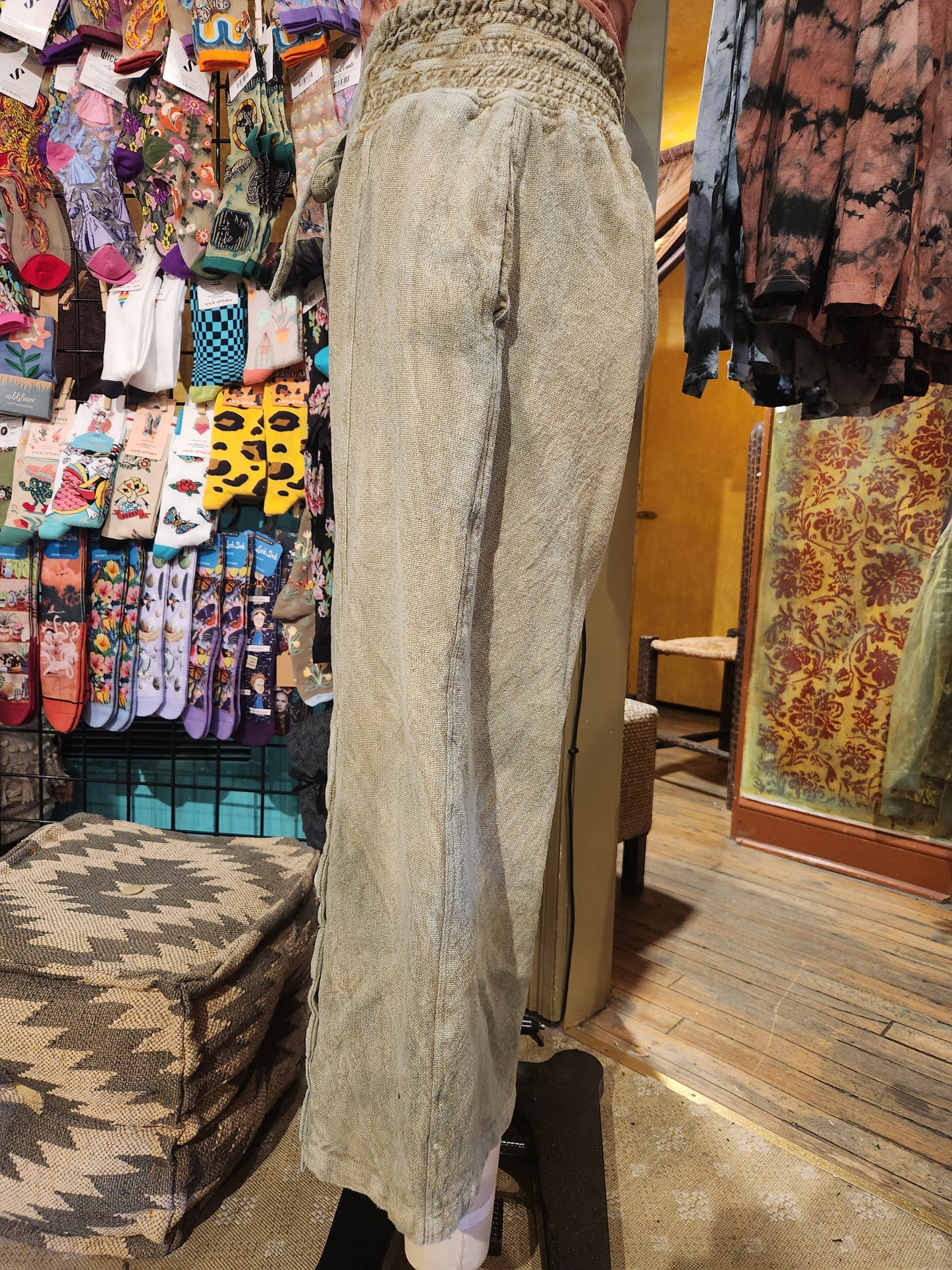 Hand Dyed 'Paperlace' Pants