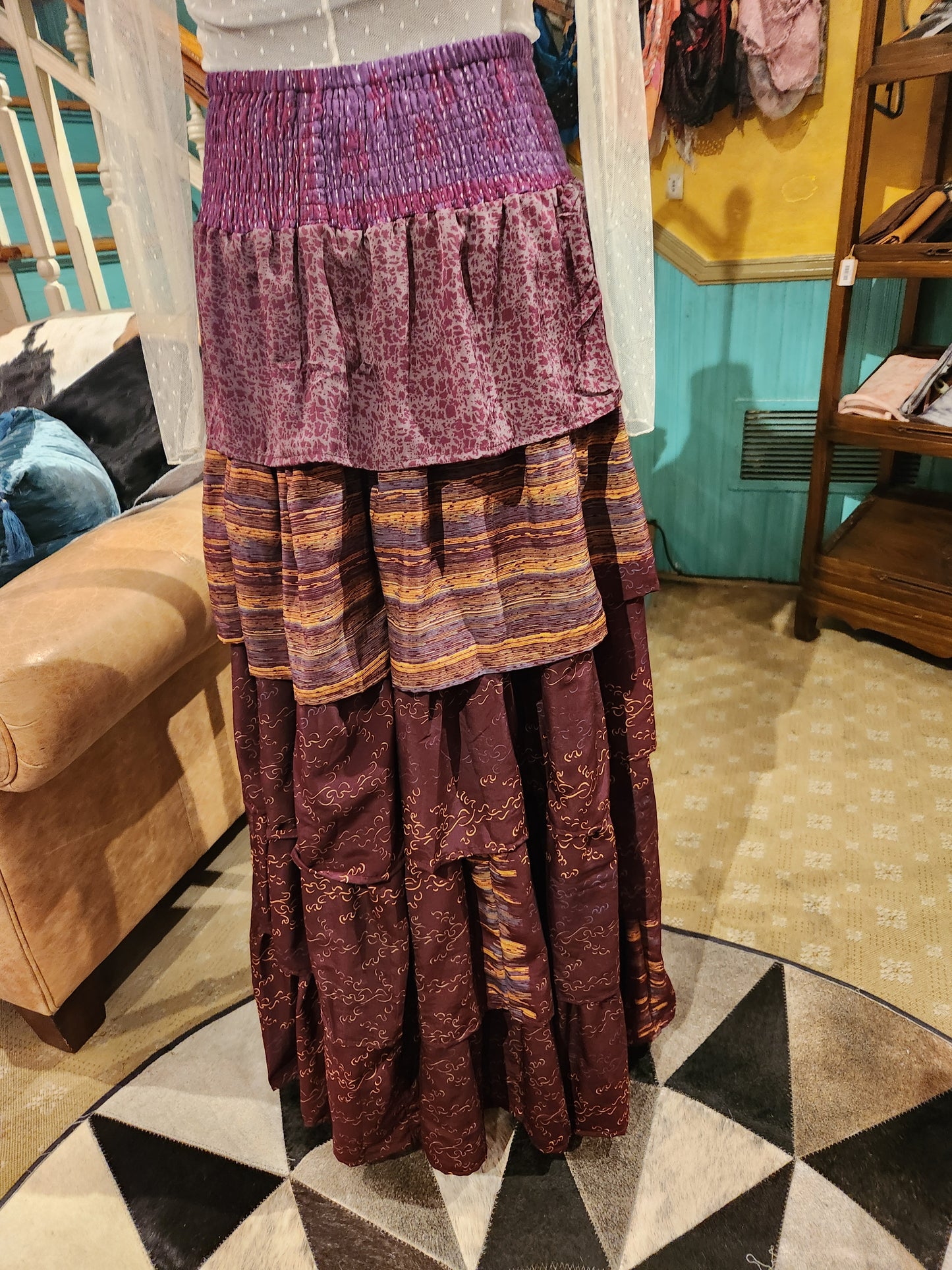 Rasgulla Sari Venus Ruffle Maxi 1125 - 098