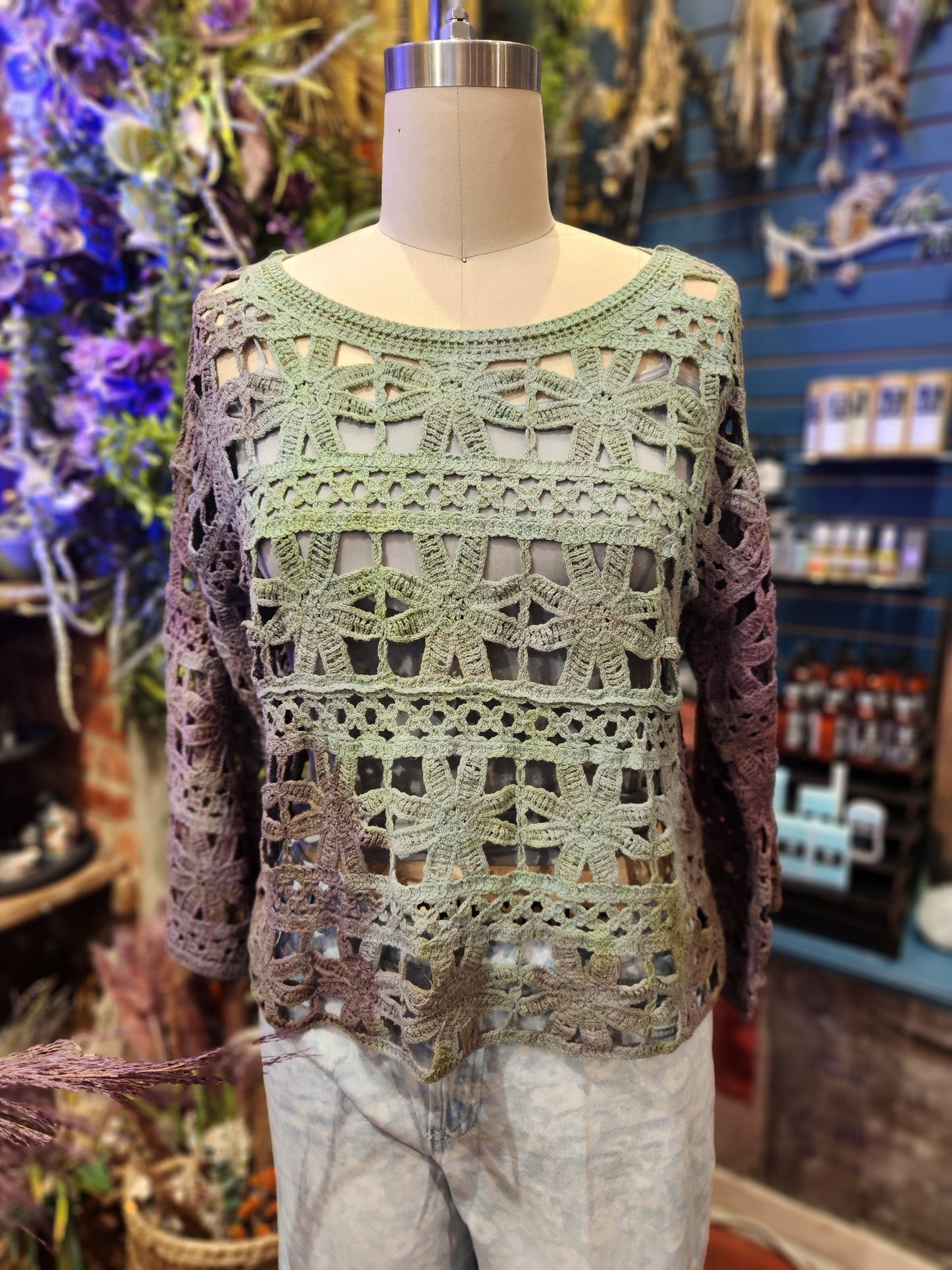 Cool Breeze Crochet Flower Top