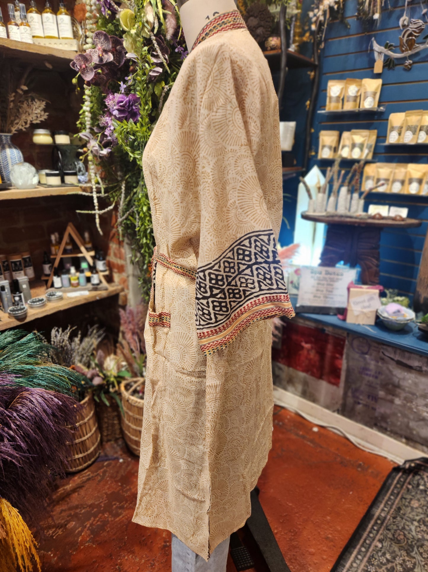 Bagru  Long Robe ( multiple colors available )