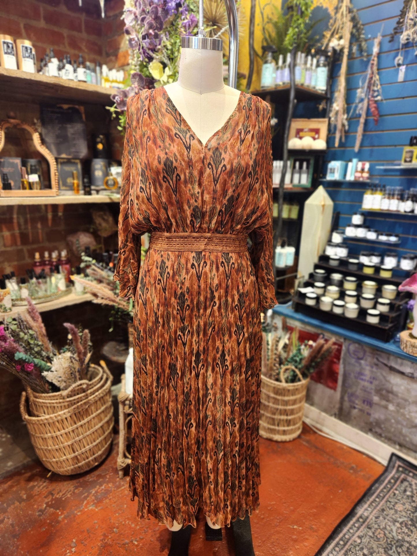 Circe Dress - Rust