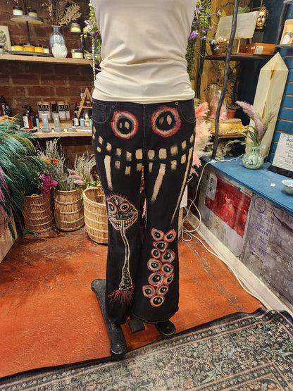 Traumatism Art Roe Bell Bottom Jean