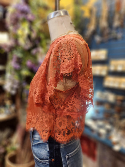 Lunar Ash Lace Top