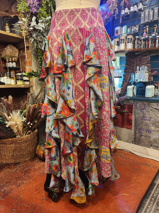 Pareo Kantha Willow Maxi Skirt 0826 070