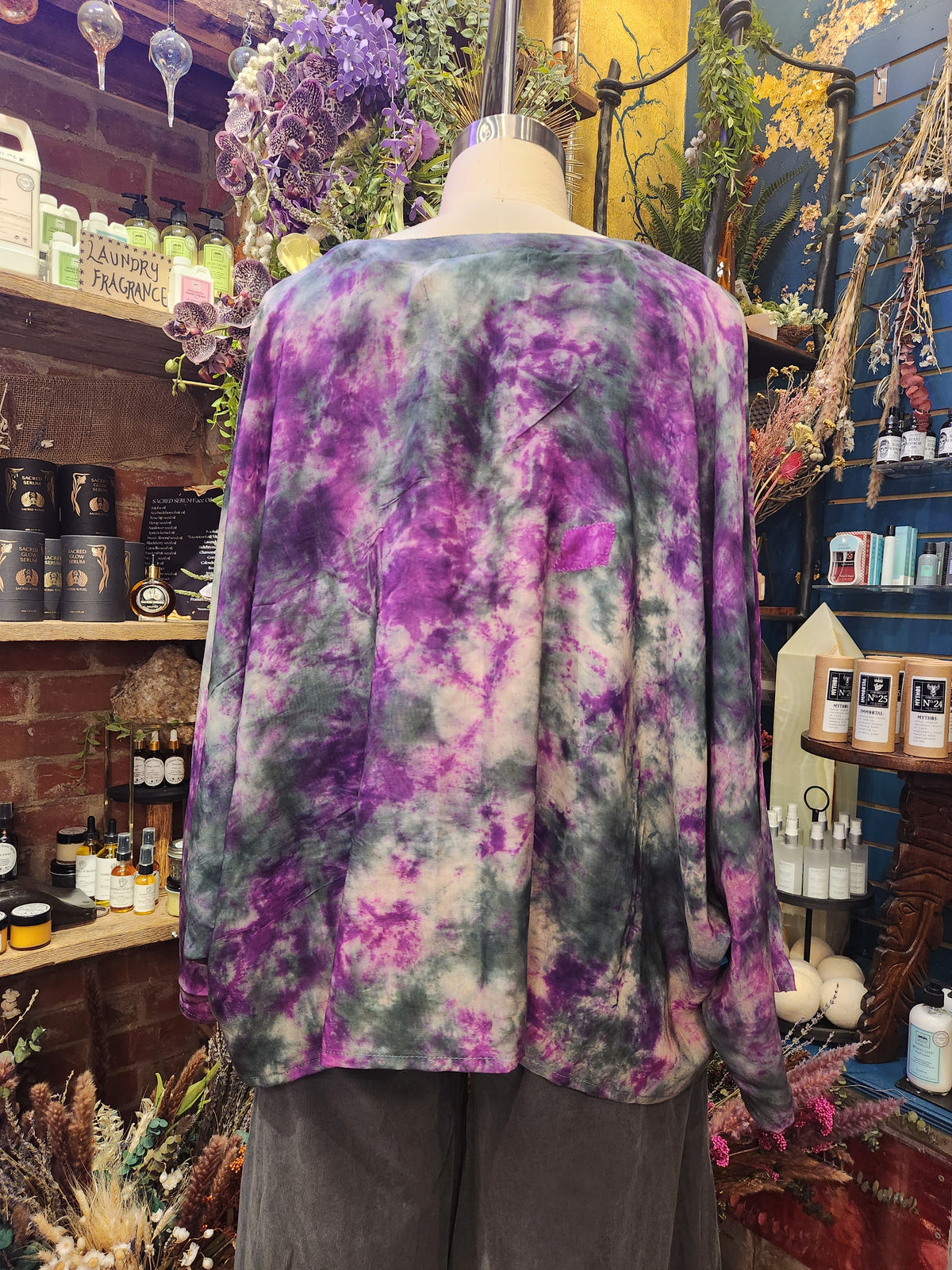 Crepe Sari Hi Lo Butterfly Top 1