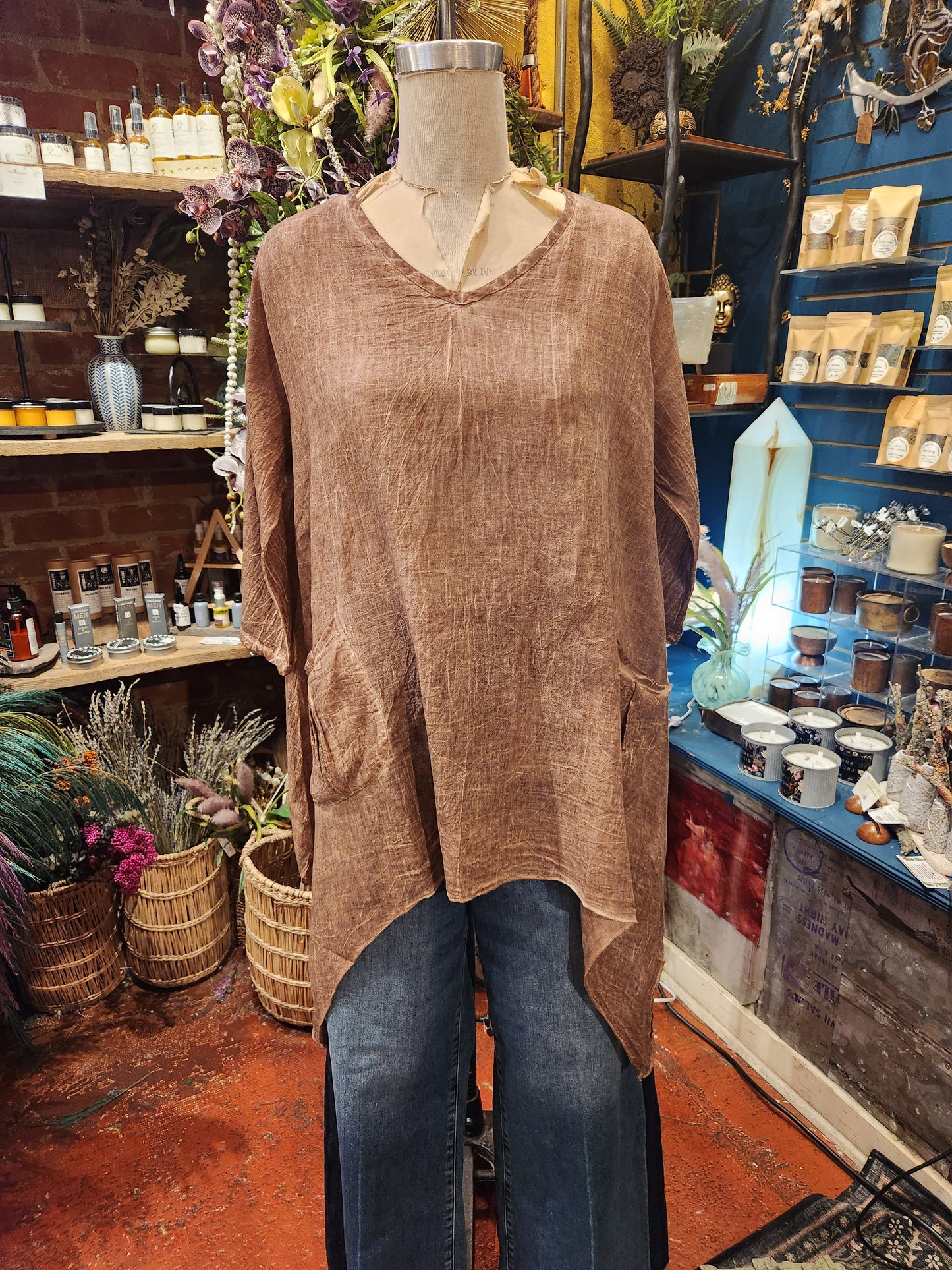 From The Earth- Drape Top ( multiple colors available )
