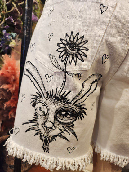 Traumatism Art Bizarre Bunny Shorts
