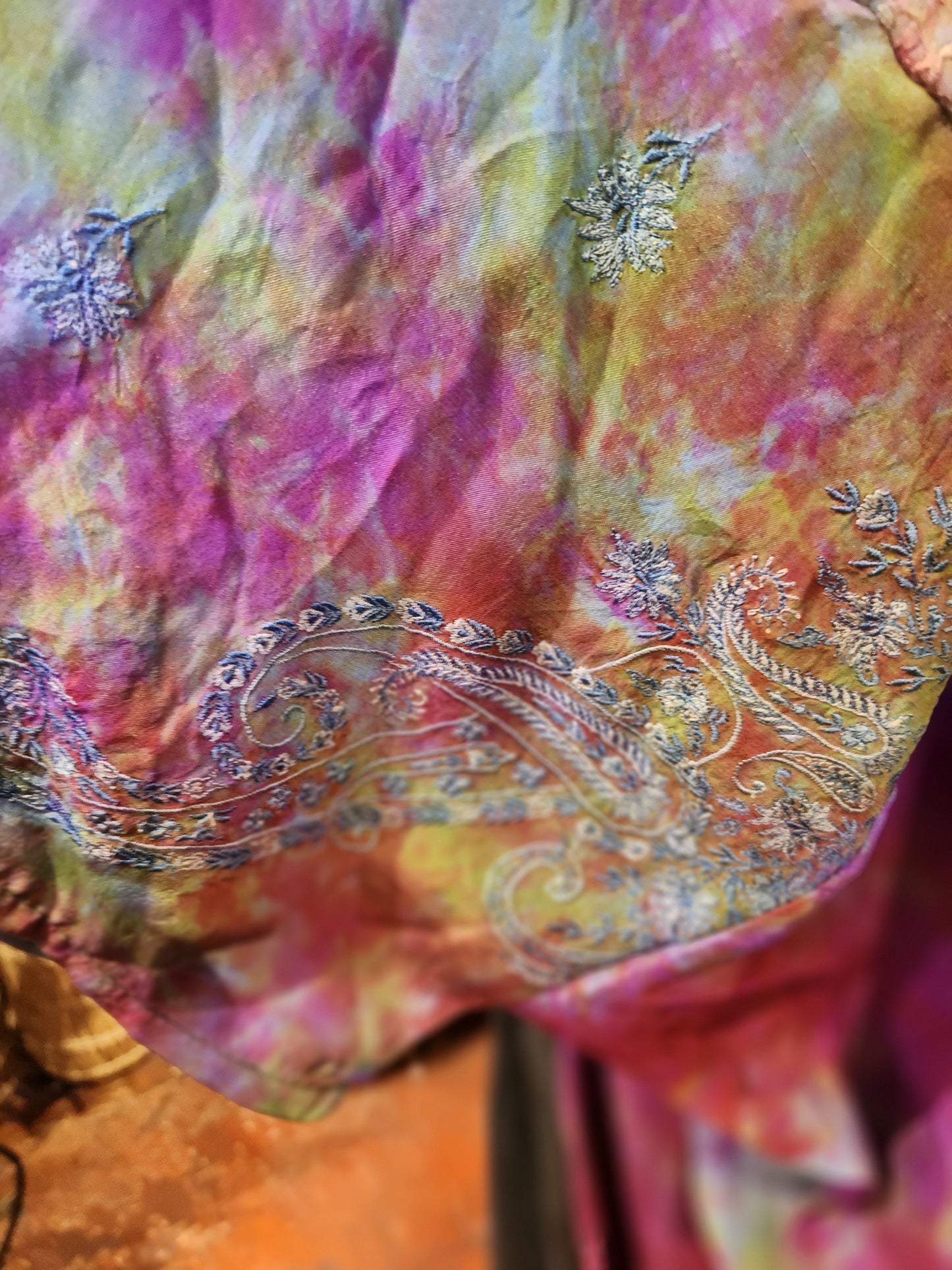 Crepe Sari Summer Nirvana Button Down