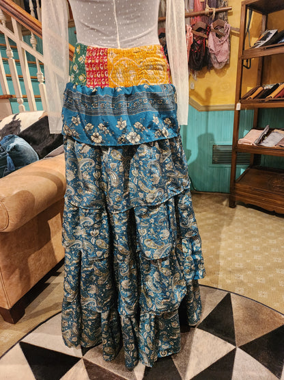 Rasgulla Sari Venus Ruffle Maxi 1125 - 061