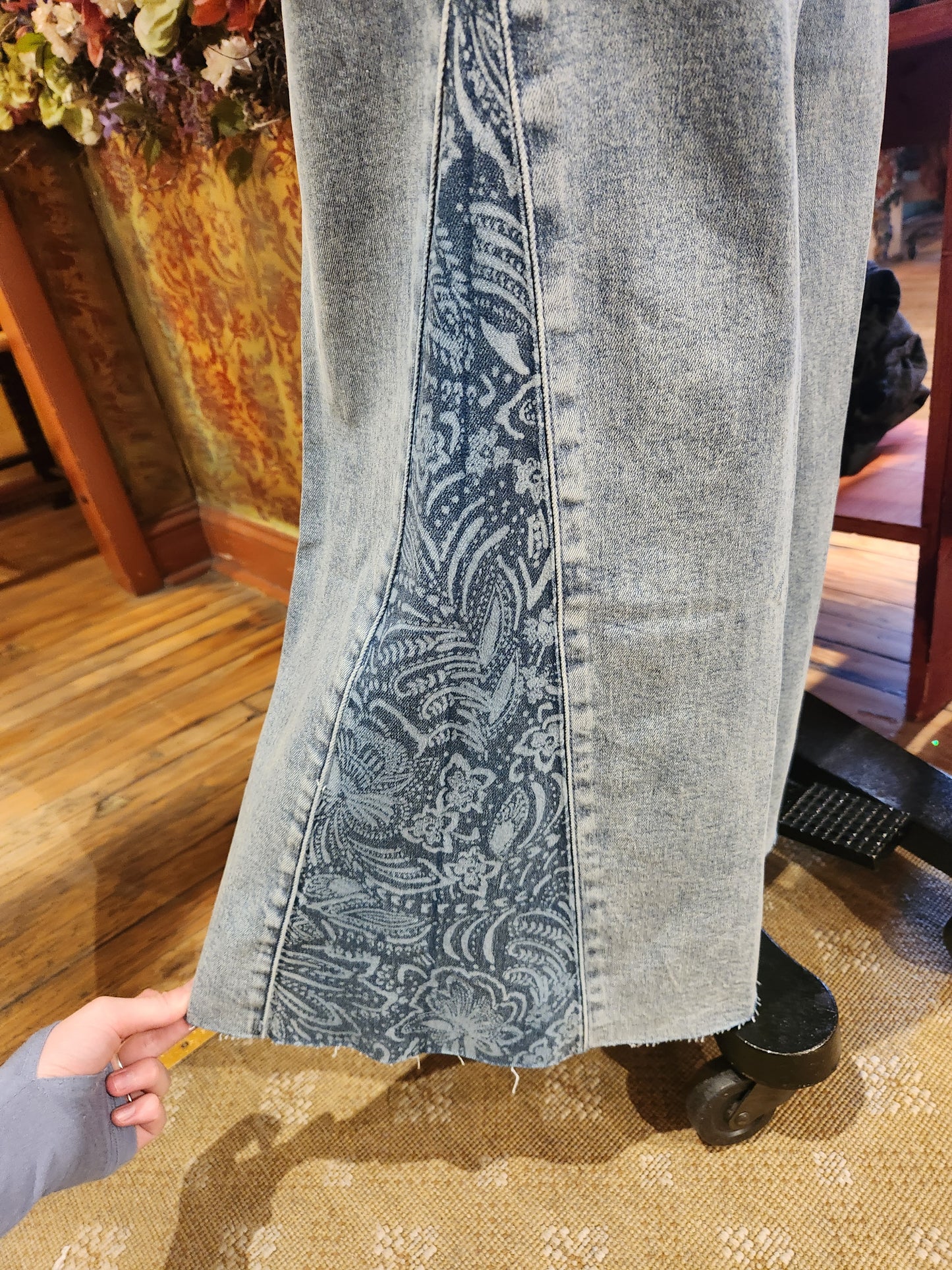 Hendrix Festival Paisley Relaxed Flair Jeans