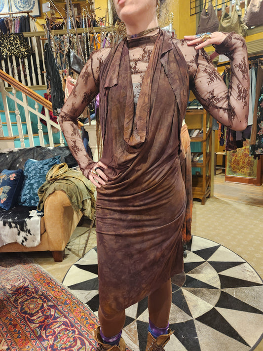 Athena Dress - Brown