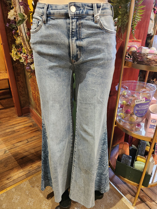 Hendrix Festival Paisley Relaxed Flair Jeans