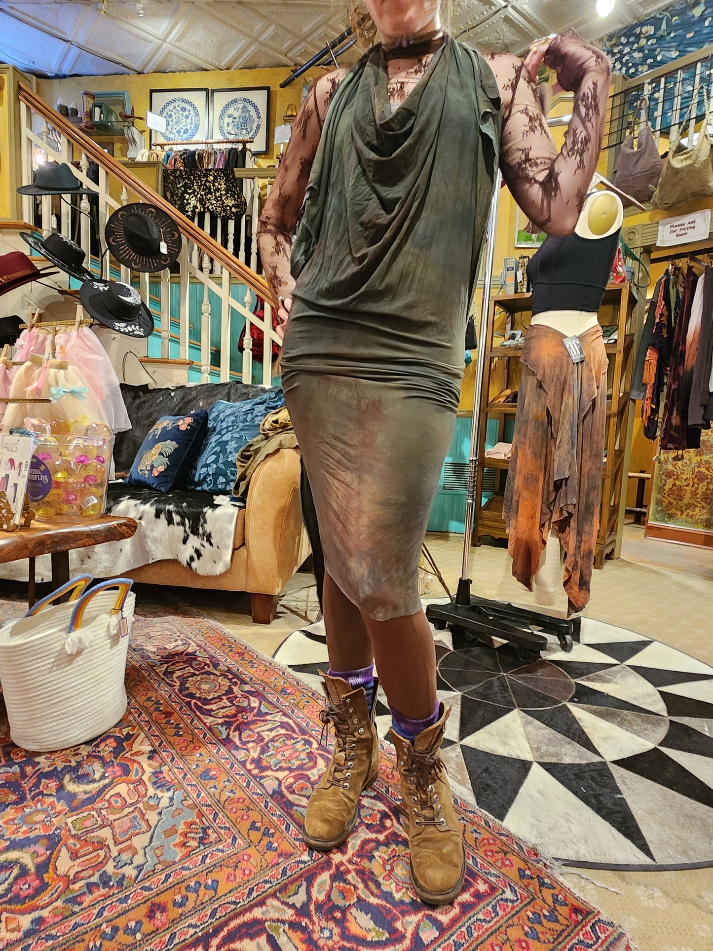 Athena Dress - Green #1