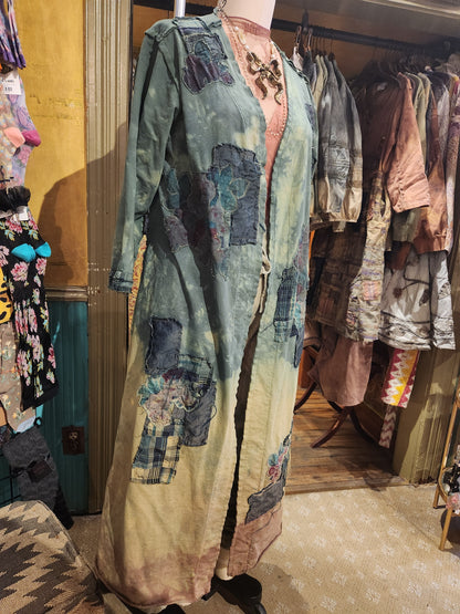 Hand Dyed 'Paperlace' Patchwork Duster