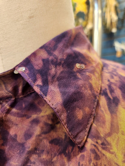 Crepe Sari Summer Nirvana Button Down