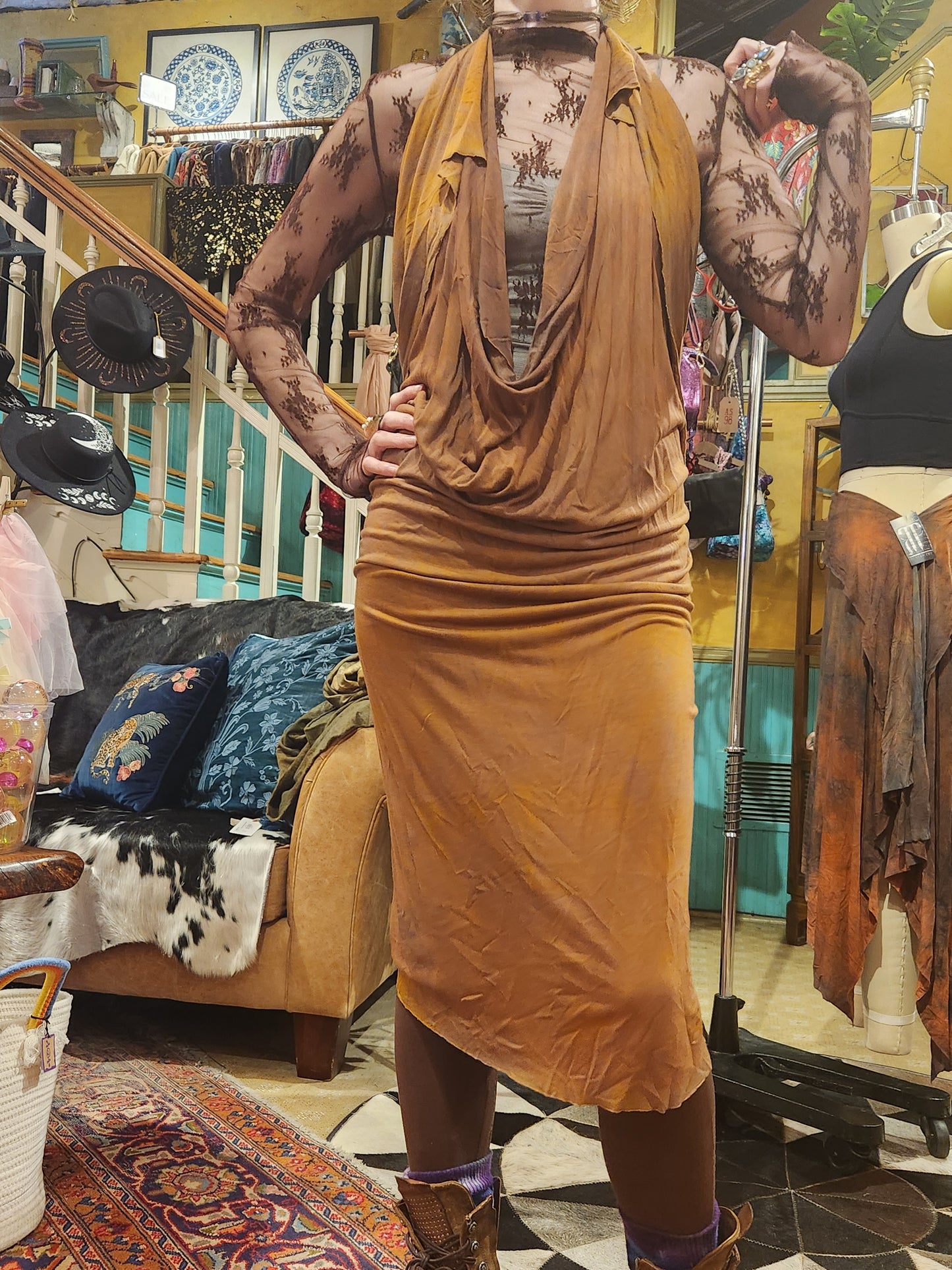 Athena Dress - Copper