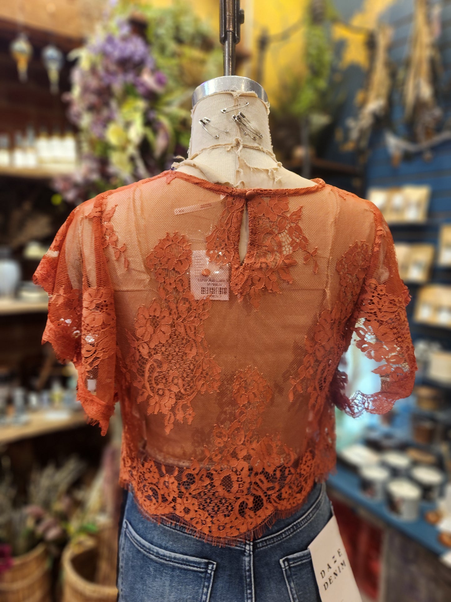 Lunar Ash Lace Top