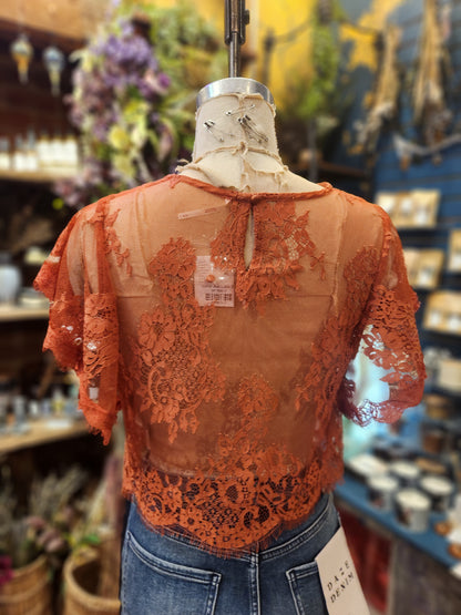 Lunar Ash Lace Top