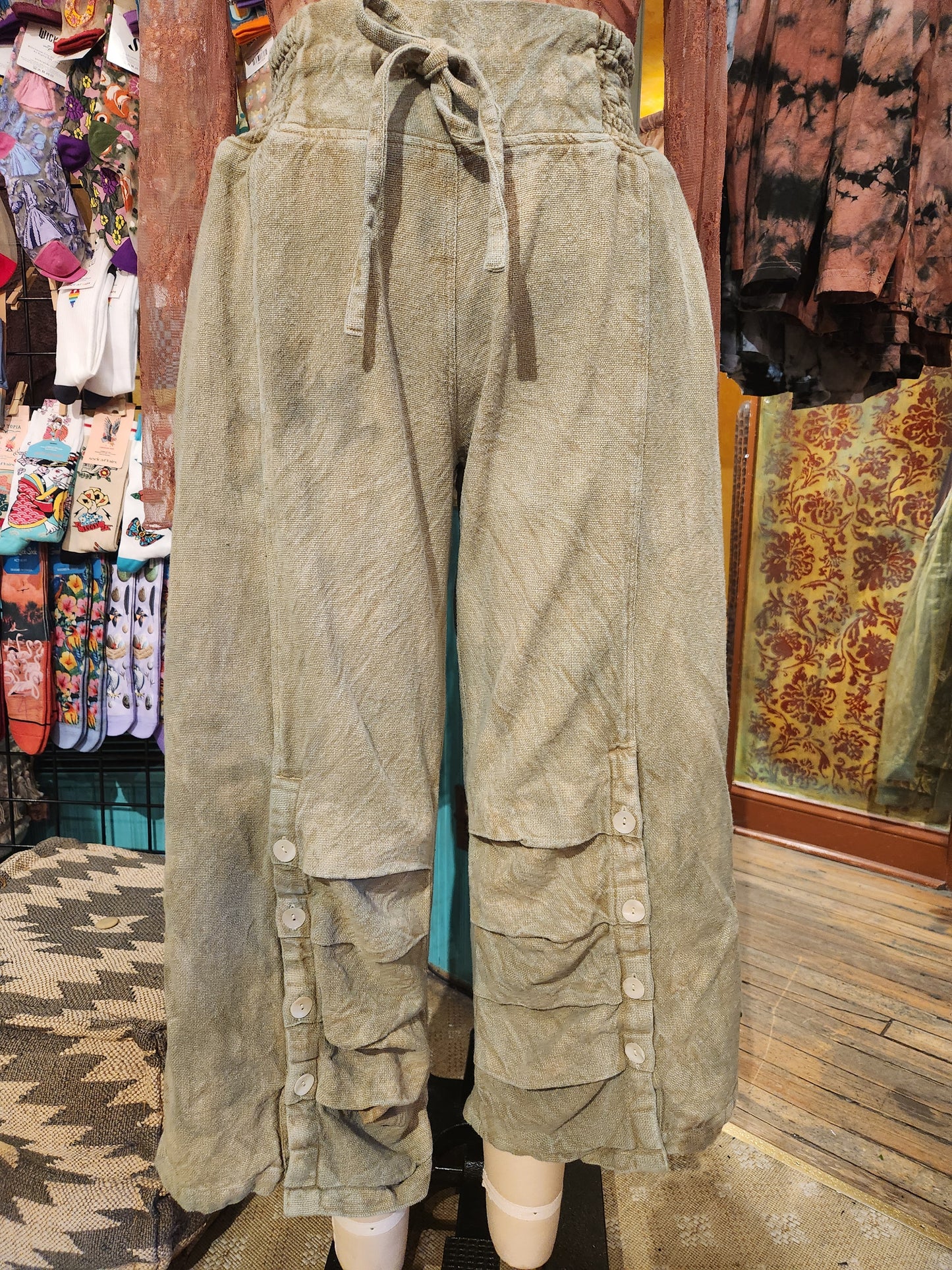 Hand Dyed 'Paperlace' Pants