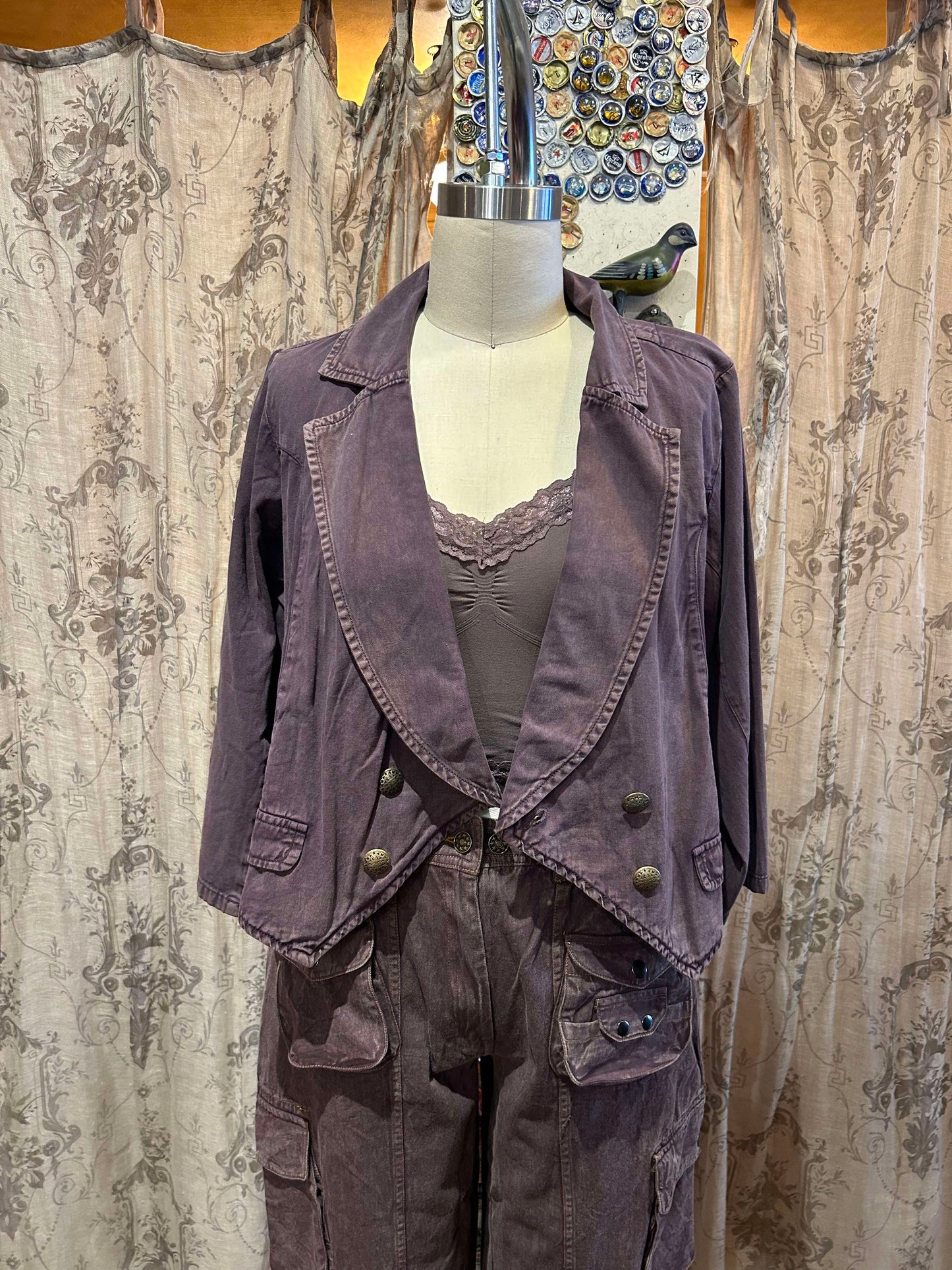 Short Plum Jacket