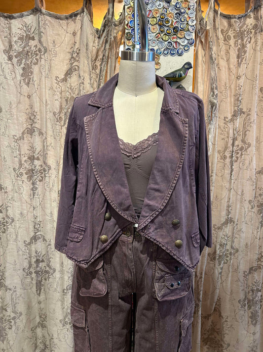 Short Plum Jacket