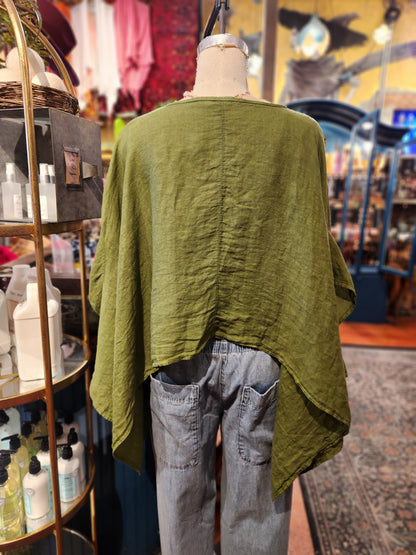 One Pocket Cape Top