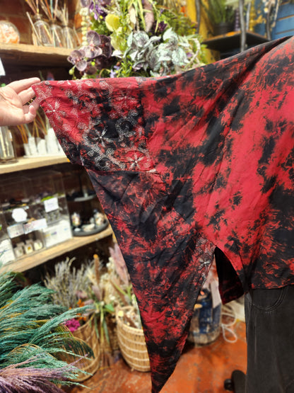 Crepe Sari Summer Nirvana Button Down