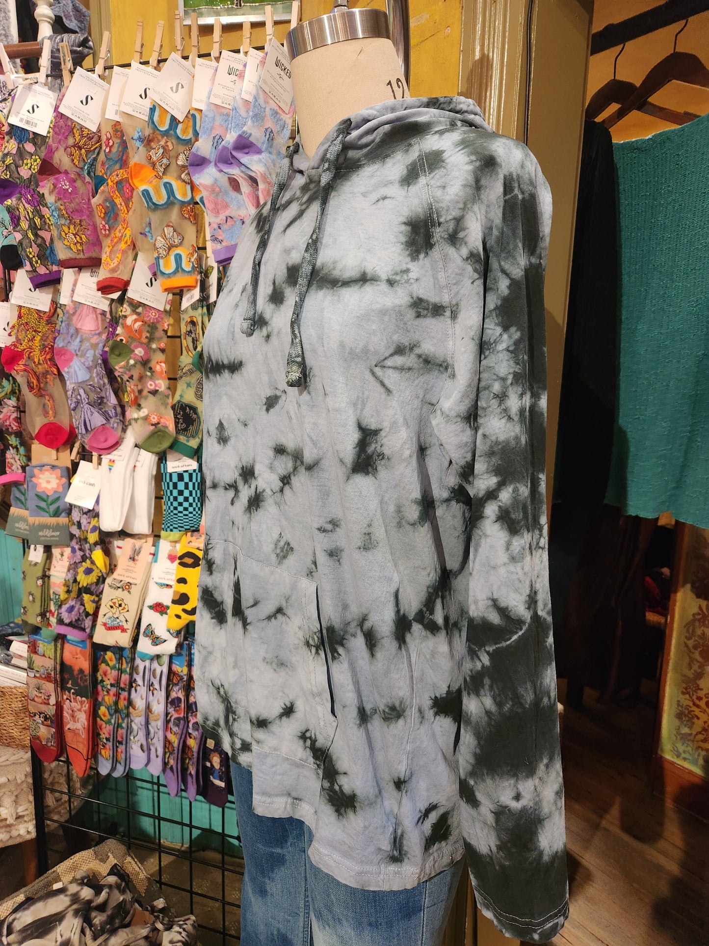 Hand Dyed Hawks Bay Men's Light Weight Hoodie (choose color)