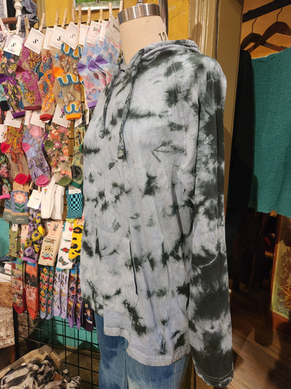 Hand Dyed Hawks Bay Men's Light Weight Hoodie (choose color)