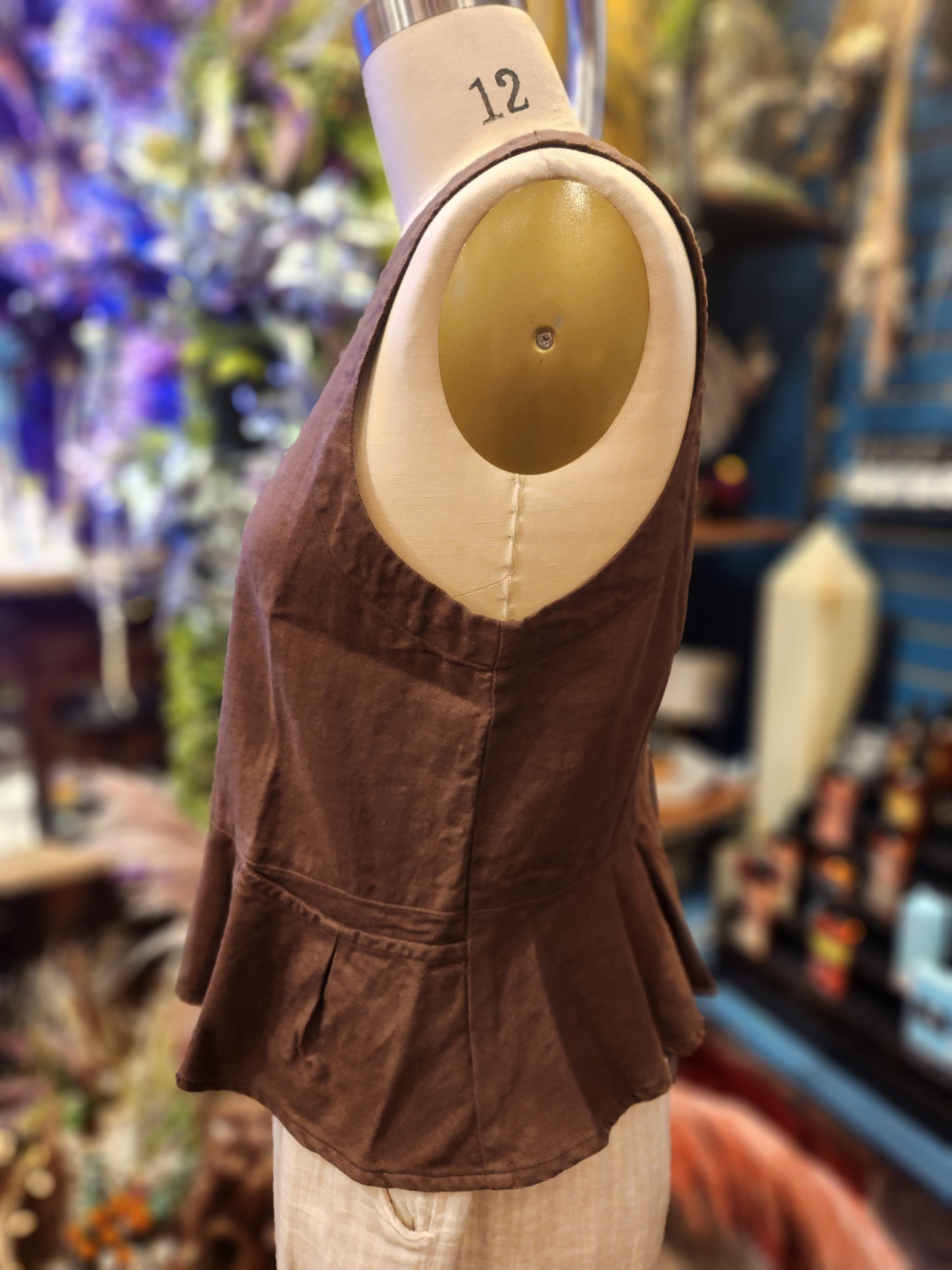 Kleen Linen/ Cotton Tucks Vest