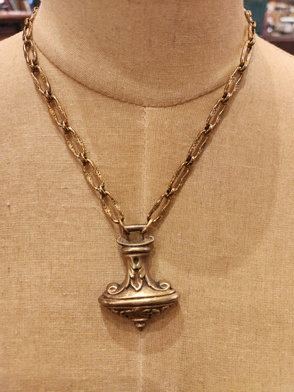 OOAK Vintage Chain with Antique Drawer Pull